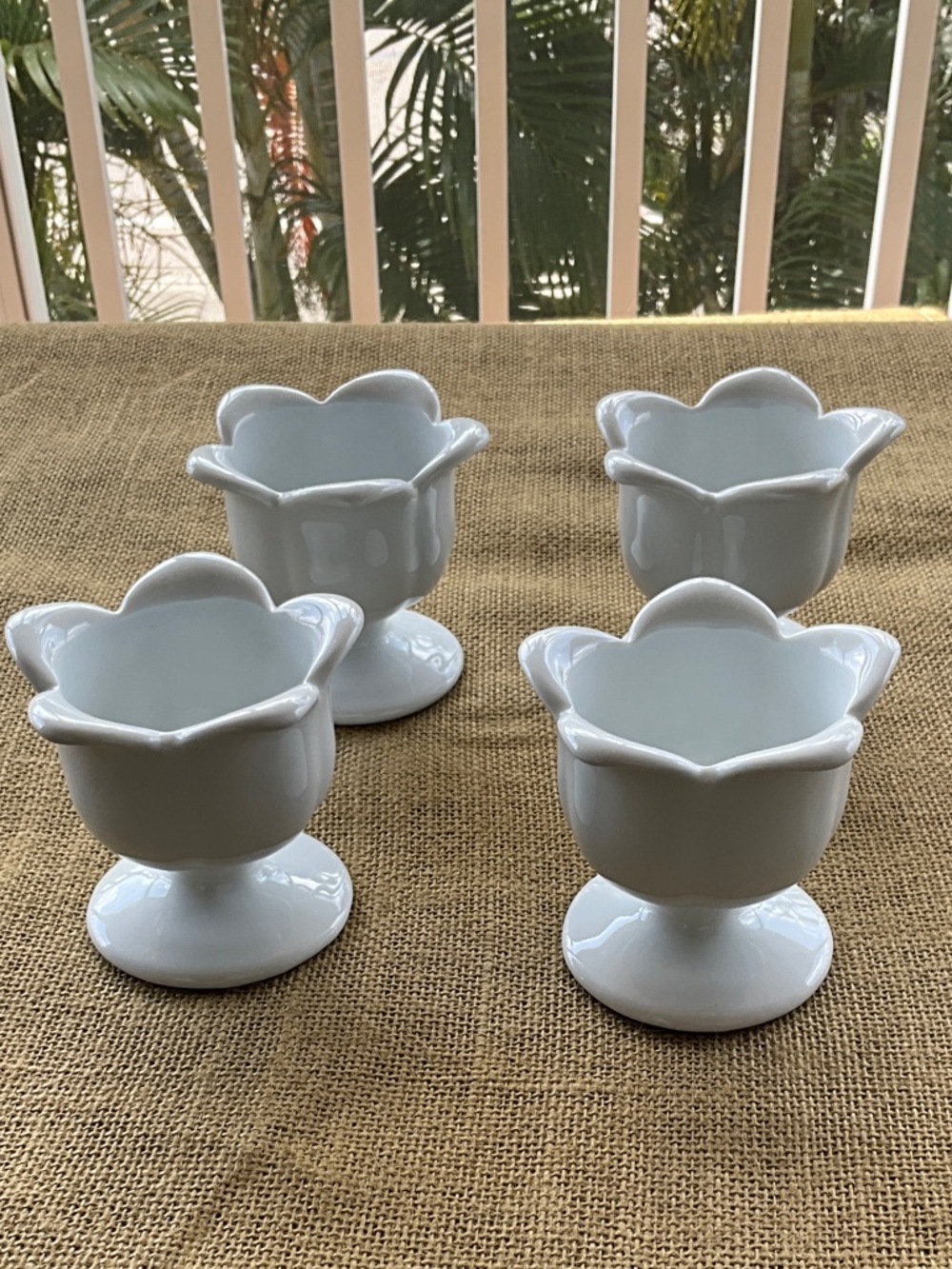 Set of 4 Tulips Dessert cups